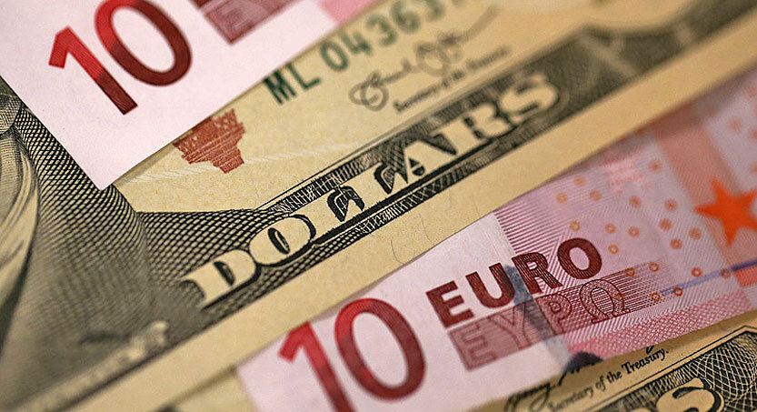 افزایش ۱۵۰ تومانی بهای دلار و یورو در صرافی‌ها